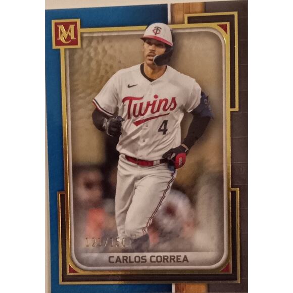 CARLOS CORREA 2023 Topps Museum Collection Sapphire #121/150 - Minnesota Twins - Picture 4 of 5